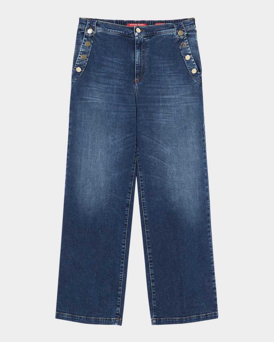 Plus Size Lembi Sailor Straight-Leg Jeans
